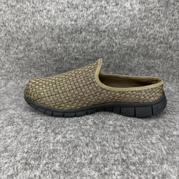 ✅Womens 9M Comfortview Kacey Slip On Shoes Brown Woven Comfort Lightweight Flats - Picture 10 of 12